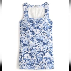 Abercrombie size small linen blend wide strap mini dress